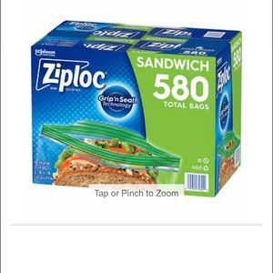 Ziploc Seal Top Bag, Sandwich, 145-count, 4-pack